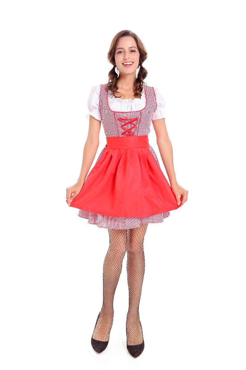 F1789 3 шт Dirndl сервировочные девчонки баварские пивные девушки Октоберфест взрослый костюм